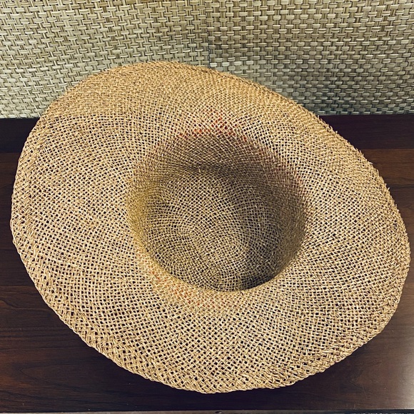 🌟2xHP🌟NWOT Polka Dot Wide Brim Seagrass Hat - Picture 7 of 10